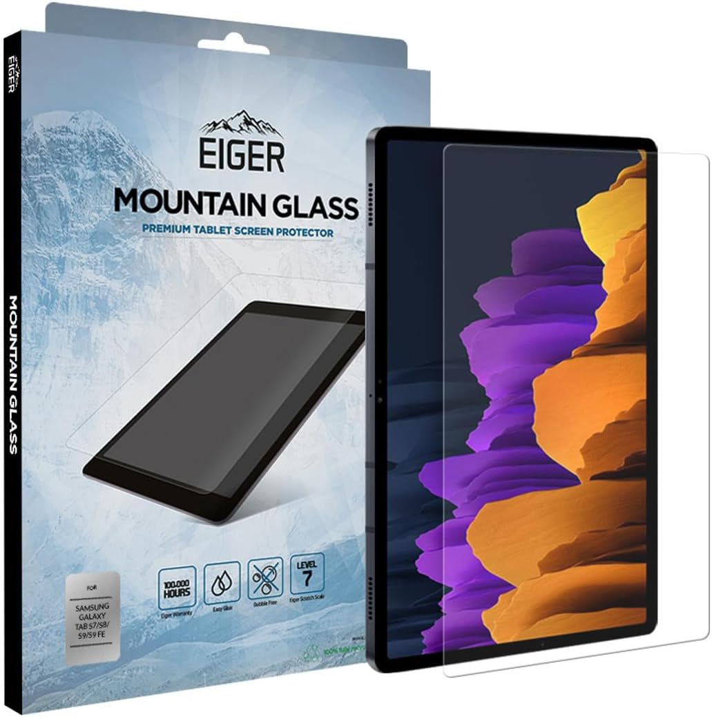 EIGER Verre Trempe Premium Asahi 2.5d pour Samsung Galaxy Tab S10 FE+ (2024)