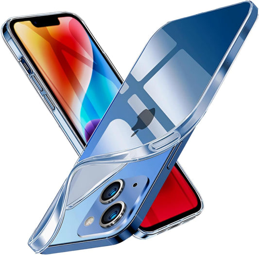 TelForceOne Coque de Protection Transparente, Compatible avec iPhone 14 6,1", Indestructible, résistante aux Rayures, sans Bulles, Invisible et Ultra Fine
