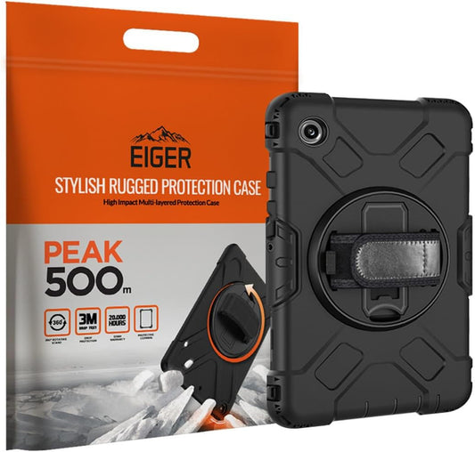 EIGER Peak Coque Robuste avec béquille rotative à 360° pour Galaxy Tab A9+