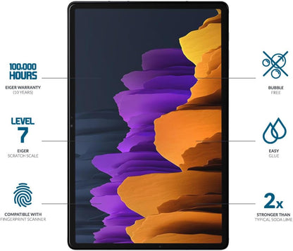 EIGER Verre Trempe Premium Asahi 2.5d pour Samsung Galaxy Tab S10 FE+ (2024)