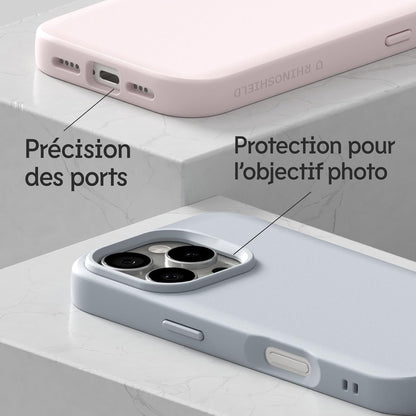 RhinoShield SolidSuit Coque Compatible avec [iPhone 16 Pro] | Design Fin Absorbant Les Chocs, Finition Mate Premium, découpe Bouton contrôle caméra - Noir