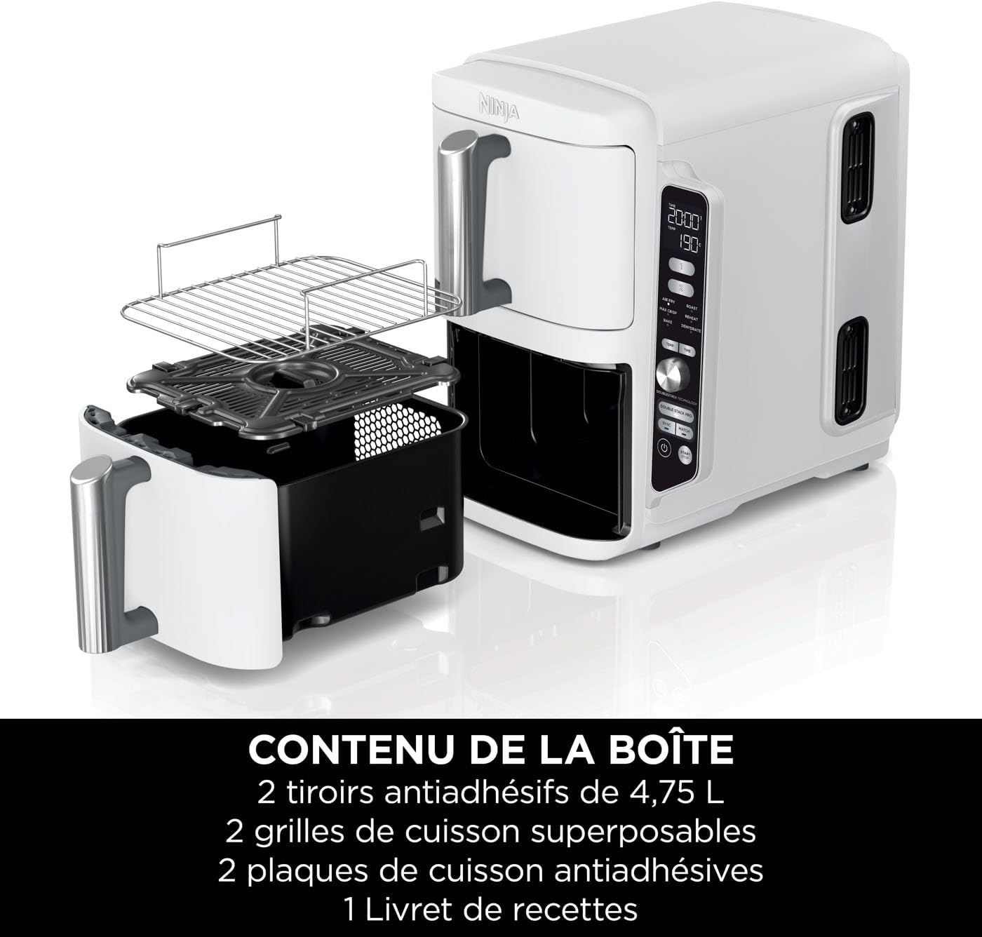 NINJA DOUBLE STACK L FRITEUSE SL400EU WH