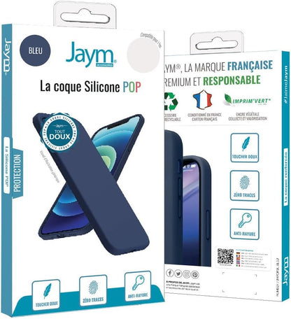 JAYM - Coque Silicone Bleu pour [ Samsung Galaxy S25 ] - 100% Silicone et Microfibre - Renforcée et Ultra Doux