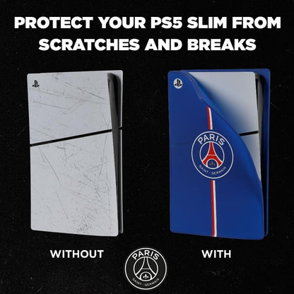Konix PSG Façade de Protection pour Console PS5 Slim - Silicone - Antichoc - Anti-Rayures - Bleu