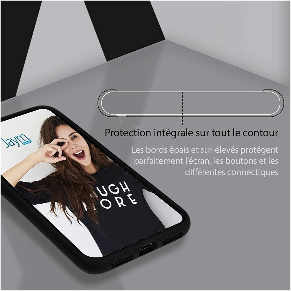 JAYM - Coque Premium Silicone et Microfibre - Renforcé et Ultra Doux - iPhone