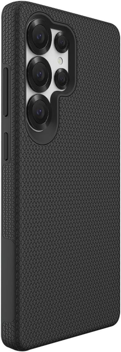 EIGER - Coque Rigide Noire Ultra-renforcée Polycarbonate *Drop-Test 4 Metres* pour Samsung Galaxy S25 Ultra