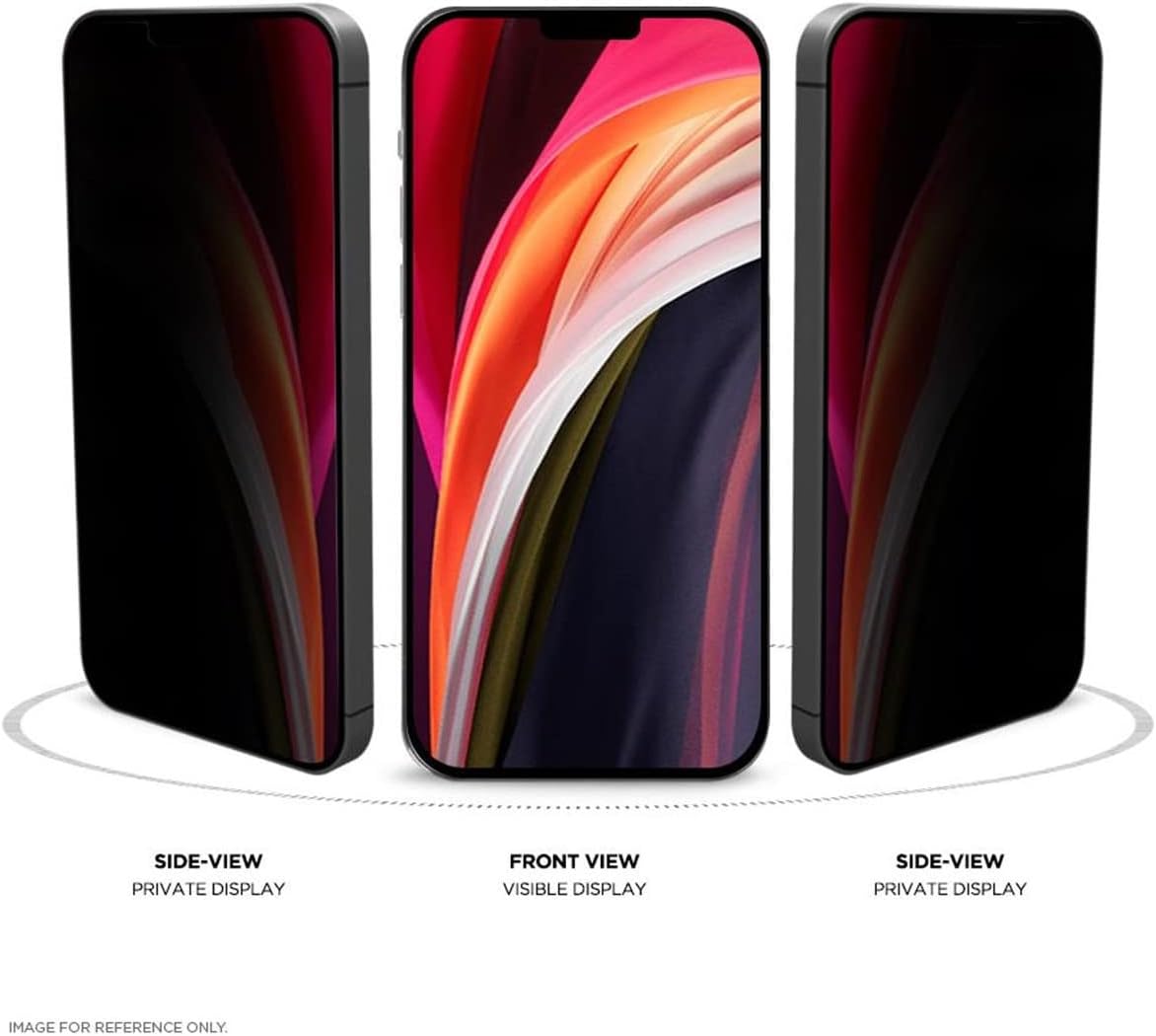 EIGER Mountain Glass - Verre Trempe Premium 2.5d Privacy pour Apple Iphone 15/15 Pro / 16