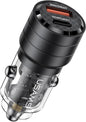 Chargeur Voiture Ultra-Rapide 95w : USB-C PD 65W + USB-A QC 30W - Noir - USAMS