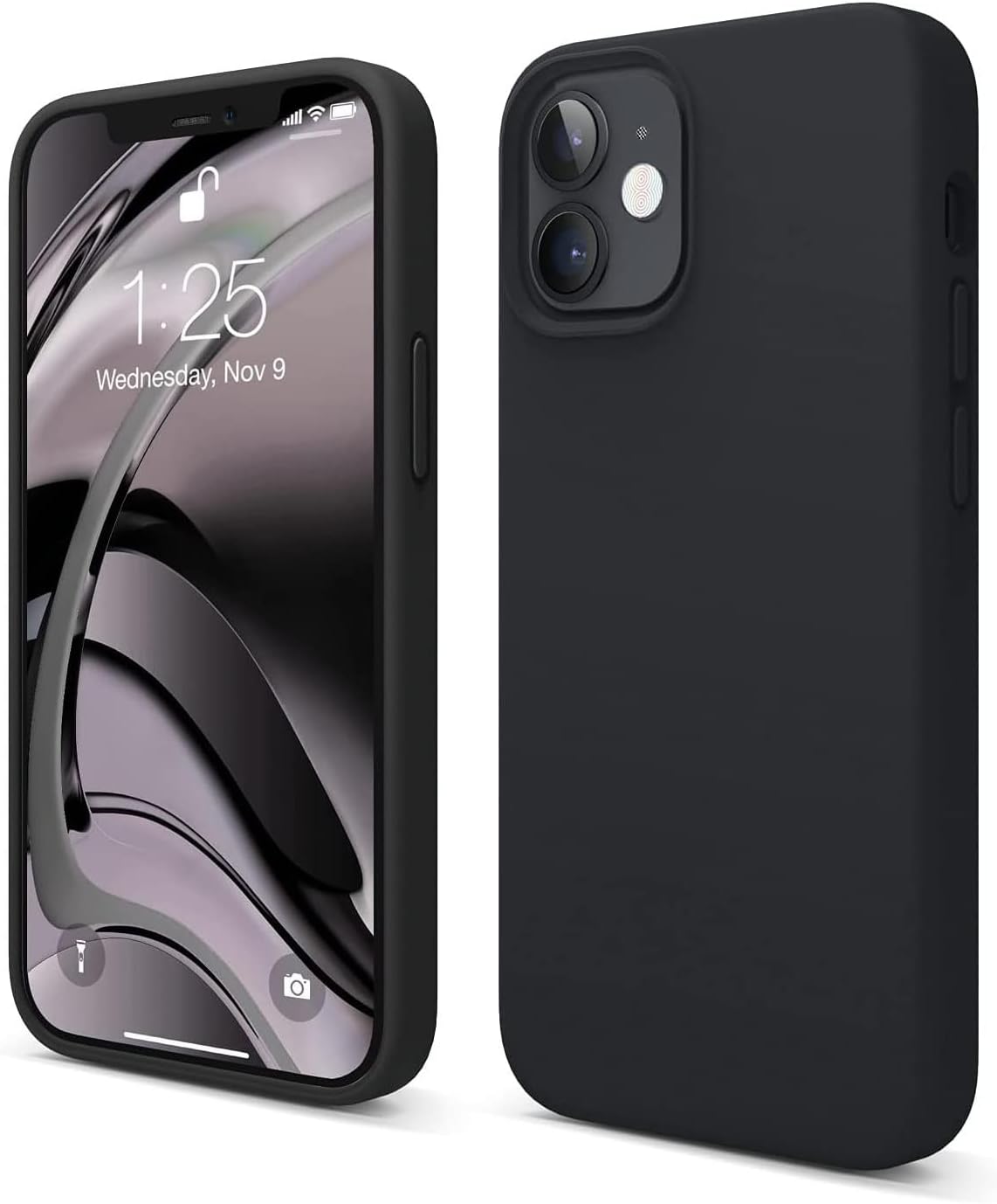 JAYM - Coque Silicone Noire pour [ Samsung Galaxy S25 Edge ] - 100% Silicone et Microfibre - Renforcée et Ultra Doux