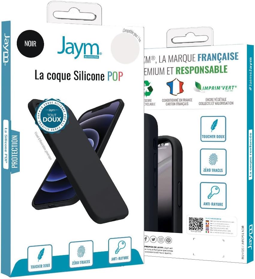 JAYM - Coque Silicone Noire pour [ Samsung Galaxy S25 Edge ] - 100% Silicone et Microfibre - Renforcée et Ultra Doux