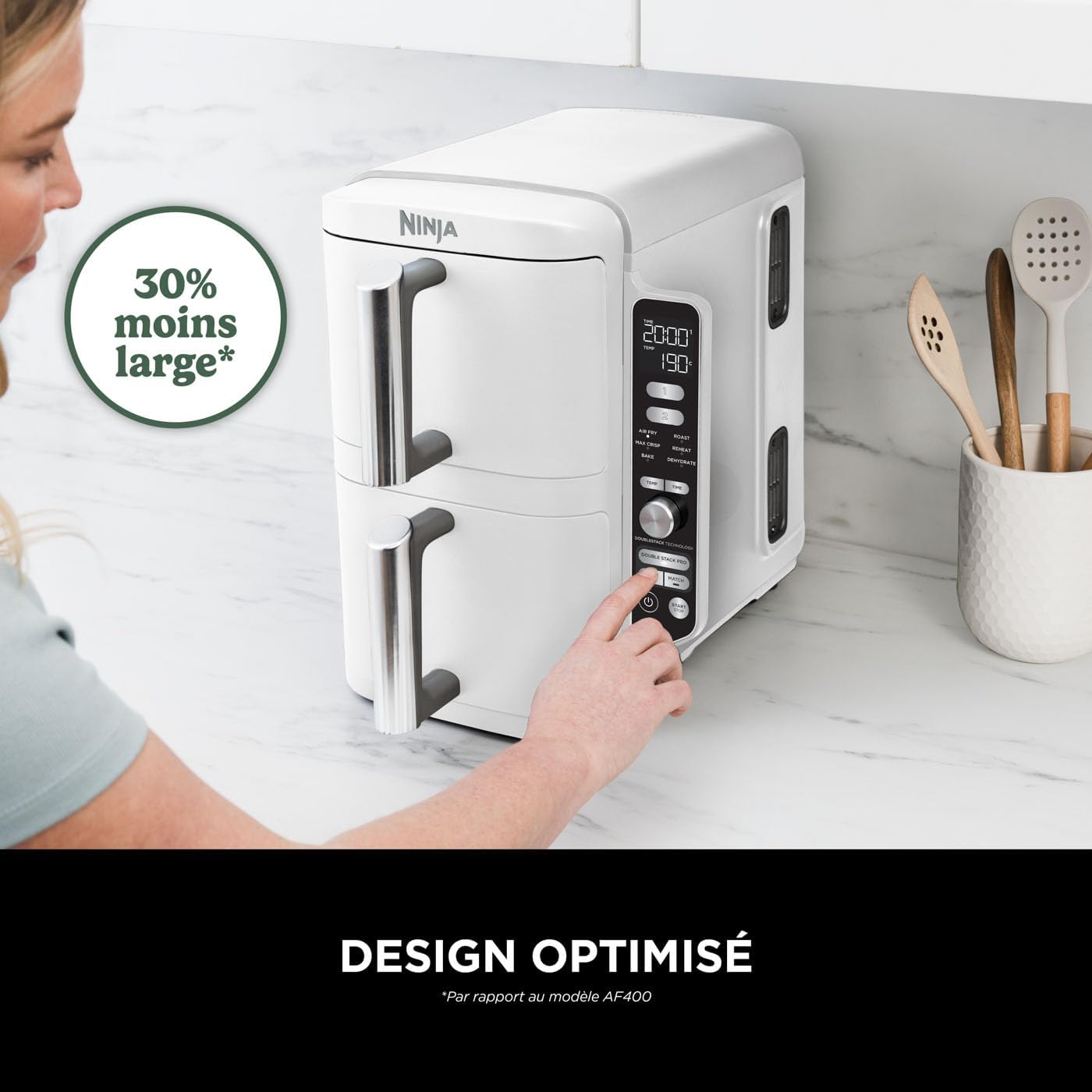 NINJA DOUBLE STACK L FRITEUSE SL400EU WH
