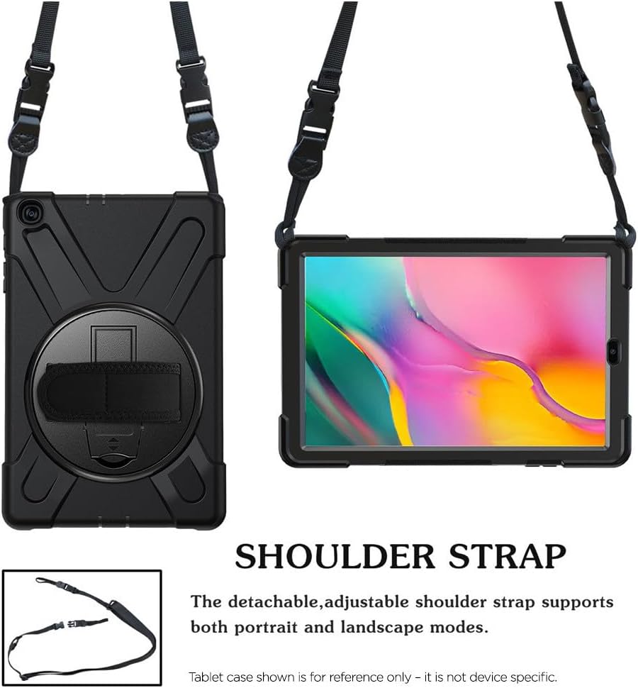 EIGER Peak Coque Robuste avec béquille rotative à 360° pour Galaxy Tab S9 / S9 FE