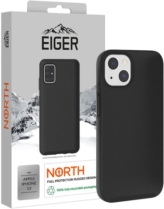 EIGER - Coque Rigide Noire Ultra-renforcée Polycarbonate *Drop-Test 4 Metres* pour Apple IPHONE 14