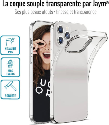 JAYM Coque Transparente pour [ Samsung Galaxy S25 Plus ] – Souple et résistante - Traitement Anti-jaunissement – Anti-Bulles - sans Emballage Carton