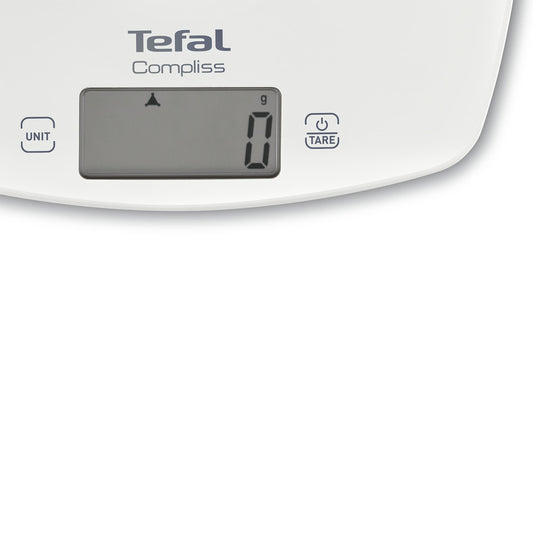 Tefal Compliss Blanc Comptoir Carré Balance de ménage électronique