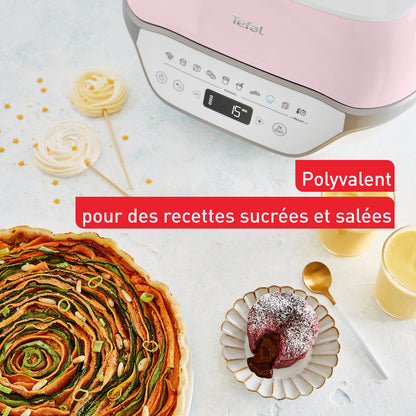 Tefal Cake Factory Infinity KD850110 Appareil intelligent à gâteau + moules + pots à yahourt