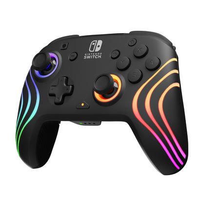 PDP Afterglow Wave Noir USB Manette de jeu Analogique/Numérique Nintendo Switch, Nintendo Switch Lite, Nintendo Switch OLED