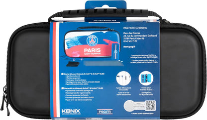 Konix PSG Pack d'accessoires Gaming Starter Kit Nintendo Switch, Switch Lite et Switch OLED - Housse - Verre trempé - Boîtier Jeux - Écouteurs