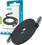 JAYM Cable Charge & Synchro USB-c vers Lightning Pd 3.0 (27w) - Magnétique Format Plat - Longueur 1.5m - Gris
