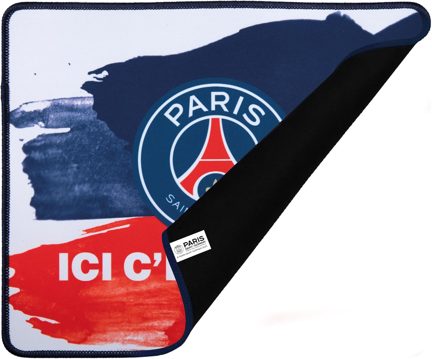 Konix PSG Tapis de Souris Gaming 32 x 27 cm - Surface en Silicone 3D Ultra Fine - Base antidérapante - Motif Ici C'est Paris