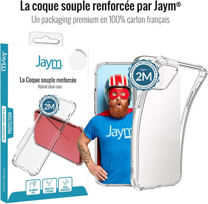 JAYM Coque iPhone 16e - Coque renforcée - Coque résistante - Coque Anti-Chute 2m - Coque Protection Transparente - Coque Apple iPhone