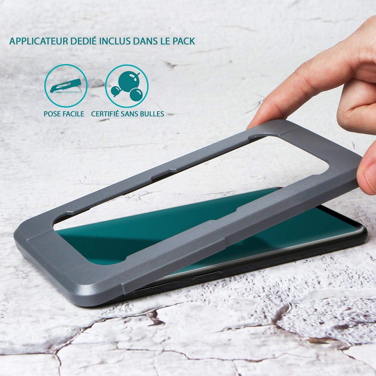 JAYM - Verre de Protection Premium pour Samsung Galaxy S21 - Incurvé 3D avec Contour Noir - Garanti à Vie Renforcé 9H Ultra Résistant Compatible Fonction Sonic Sensor - Applicateur sur Mesure Inclus