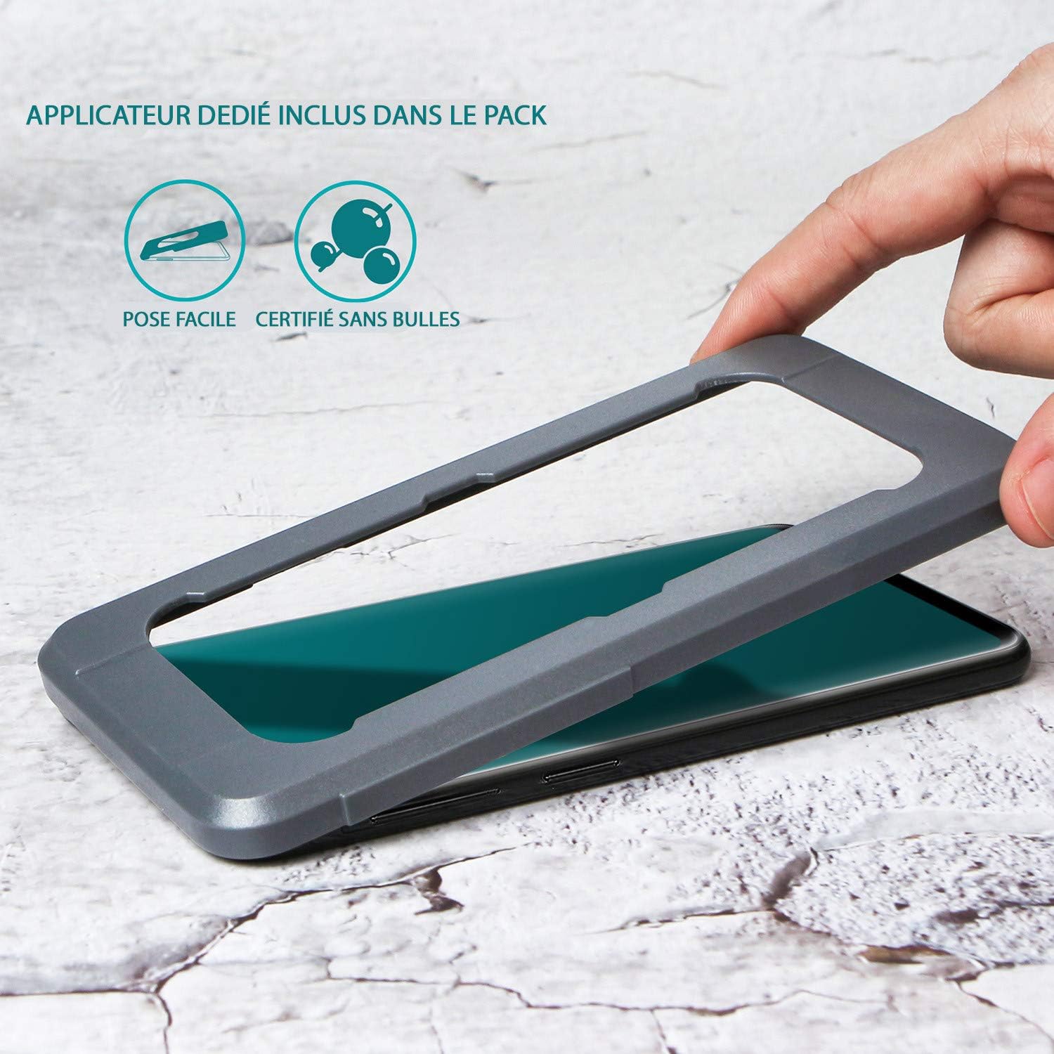 JAYM - Verre de Protection Premium pour Samsung Galaxy S21 - Incurvé 3D avec Contour Noir - Garanti à Vie Renforcé 9H Ultra Résistant Compatible Fonction Sonic Sensor - Applicateur sur Mesure Inclus