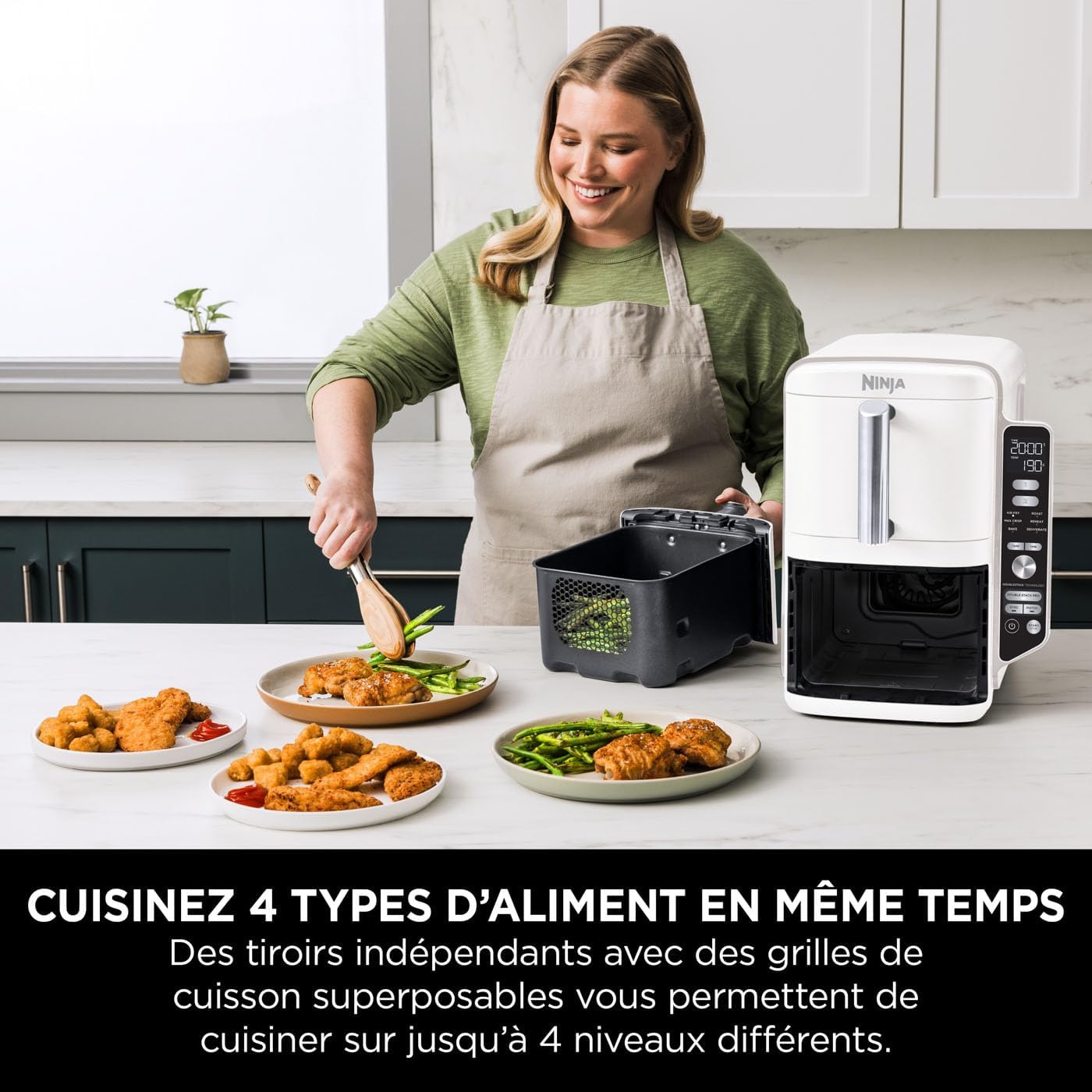 NINJA DOUBLE STACK L FRITEUSE SL400EU WH