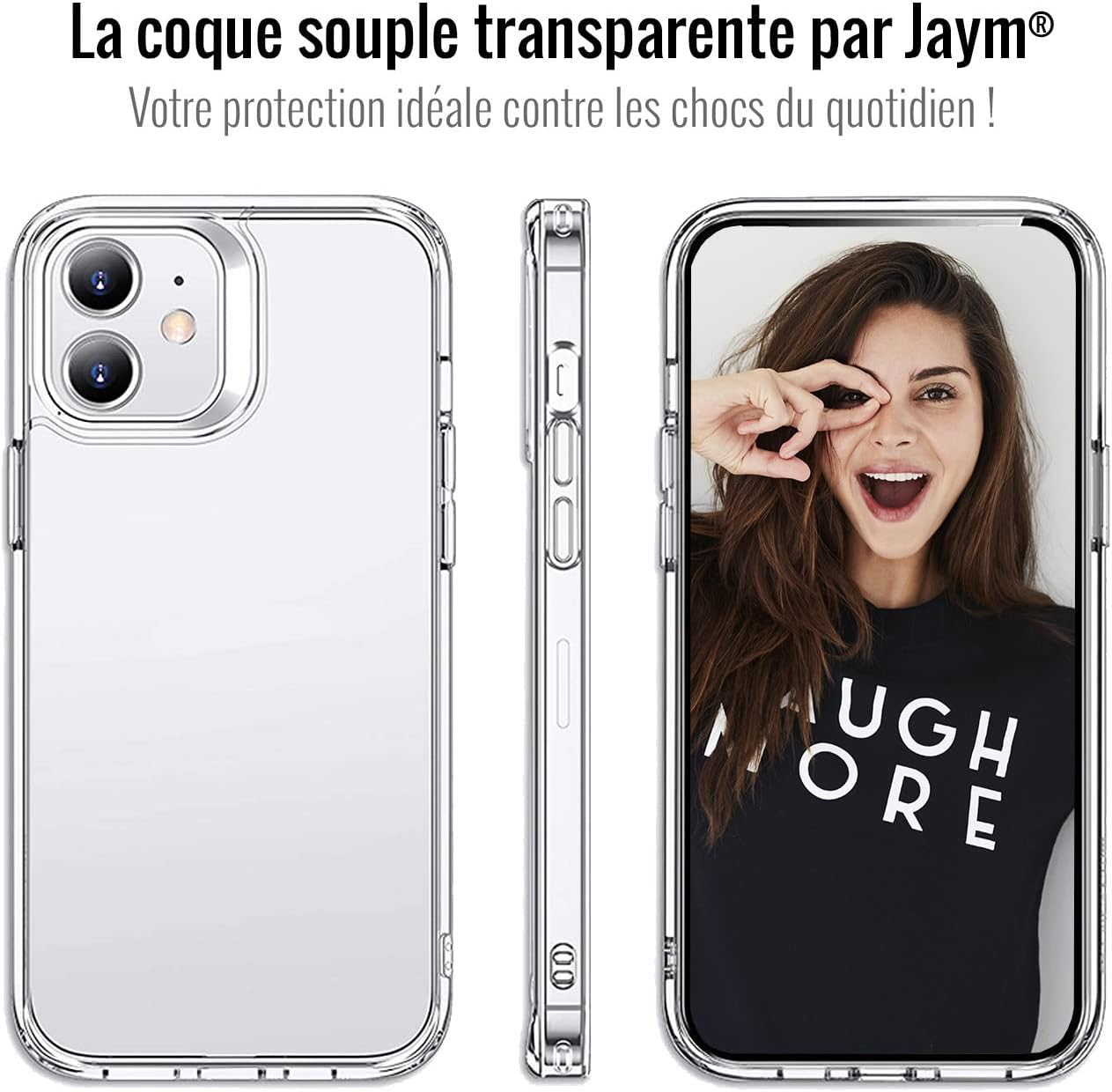 JAYM Coque Transparente pour [ XIAOMI REDMI Note 14 Pro ] – Souple et résistante - Traitement Anti-jaunissement – Anti-Bulles - sans Emballage Carton