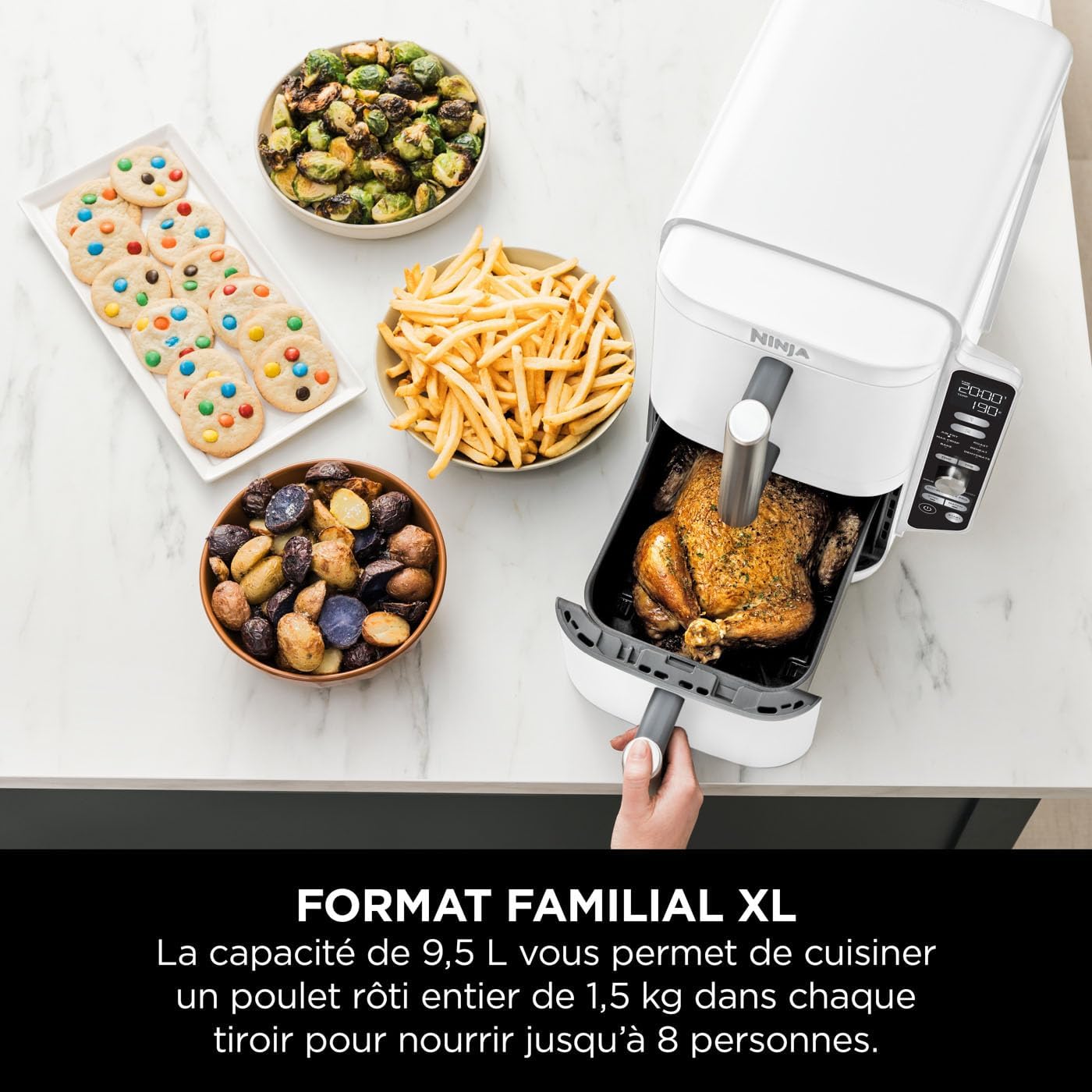 NINJA DOUBLE STACK L FRITEUSE SL400EU WH