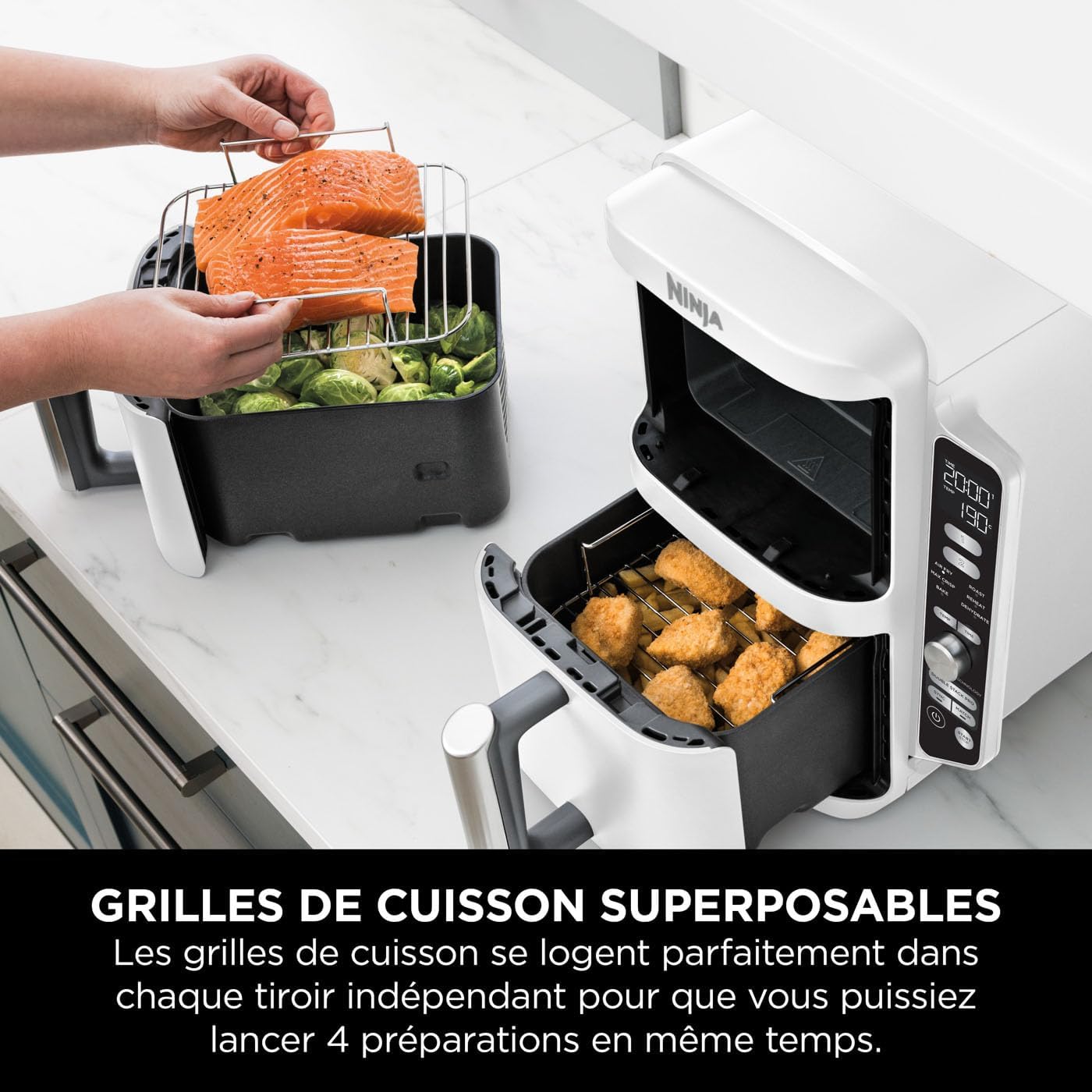 NINJA DOUBLE STACK L FRITEUSE SL400EU WH