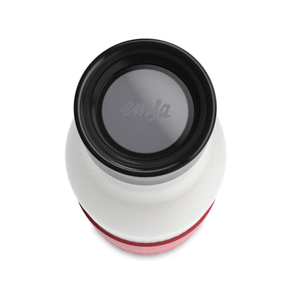 EMSA Bludrop Sleeve N3110800 gourde Fitness, Sports 500 ml Acier inoxydable Corail, Acier inoxydable
