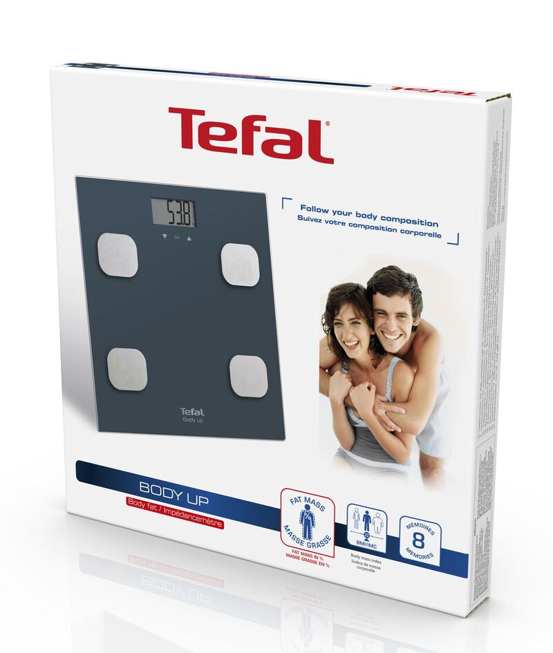 Tefal Body Up BM2520 balance Carré Bleu Pèse-personne électronique