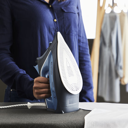 Rowenta DW4308 Fer à vapeur Semelle Laser Microsteam 300 2500 W Bleu, Blanc