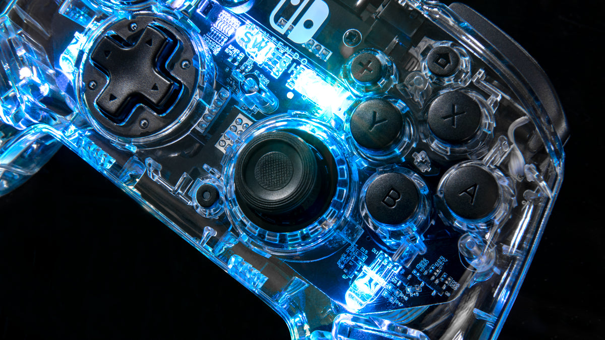 PDP Afterglow Noir, Transparent Manette de jeu Analogique/Numérique Nintendo Switch, Nintendo Switch Lite, Nintendo Switch OLED