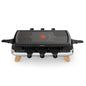 Tefal RE610D raclette 8 personne(s) 1350 W Noir, Acier inoxydable, Bois