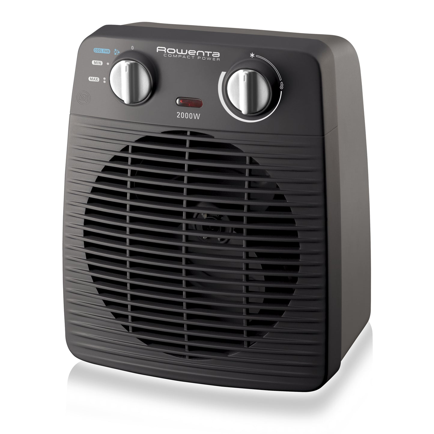 Rowenta Compact Power SO2210 Intérieure Gris, Noir 2000 W Chauffage de ventilateur électrique