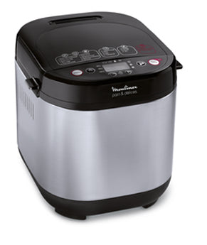 Moulinex OW240E machine à pain 720 W Noir, Acier inoxydable
