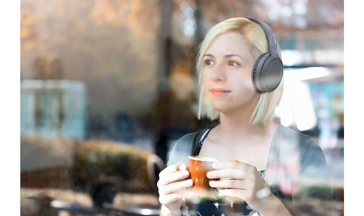 Philips TAH5205BK/00 écouteur/casque Avec fil &sans fil Arceau Appels/Musique USB Type-C Bluetooth Noir