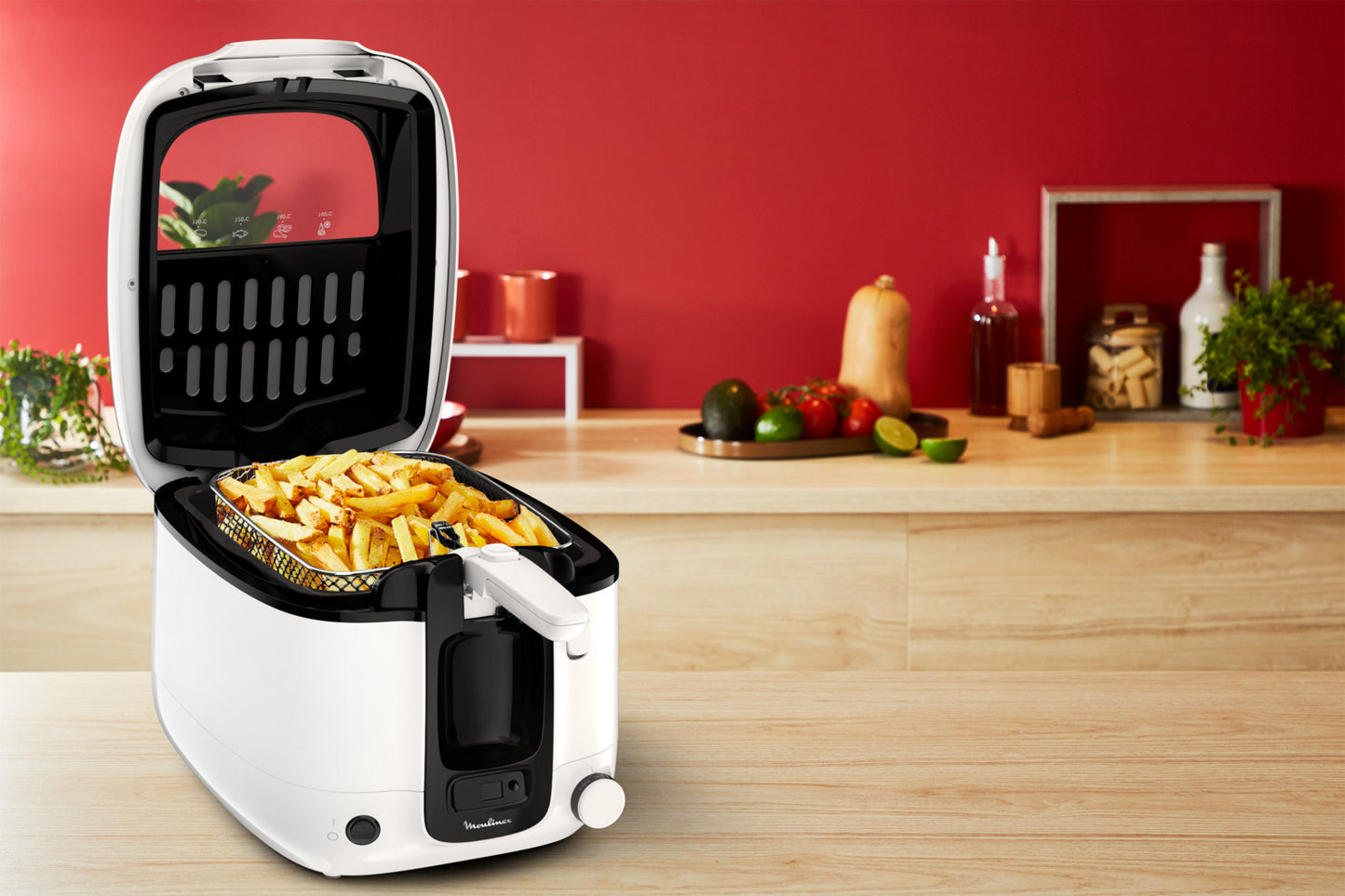 Moulinex Super Uno AM314010 friteuse Unique 2,2 L Autonome 1800 W Blanc