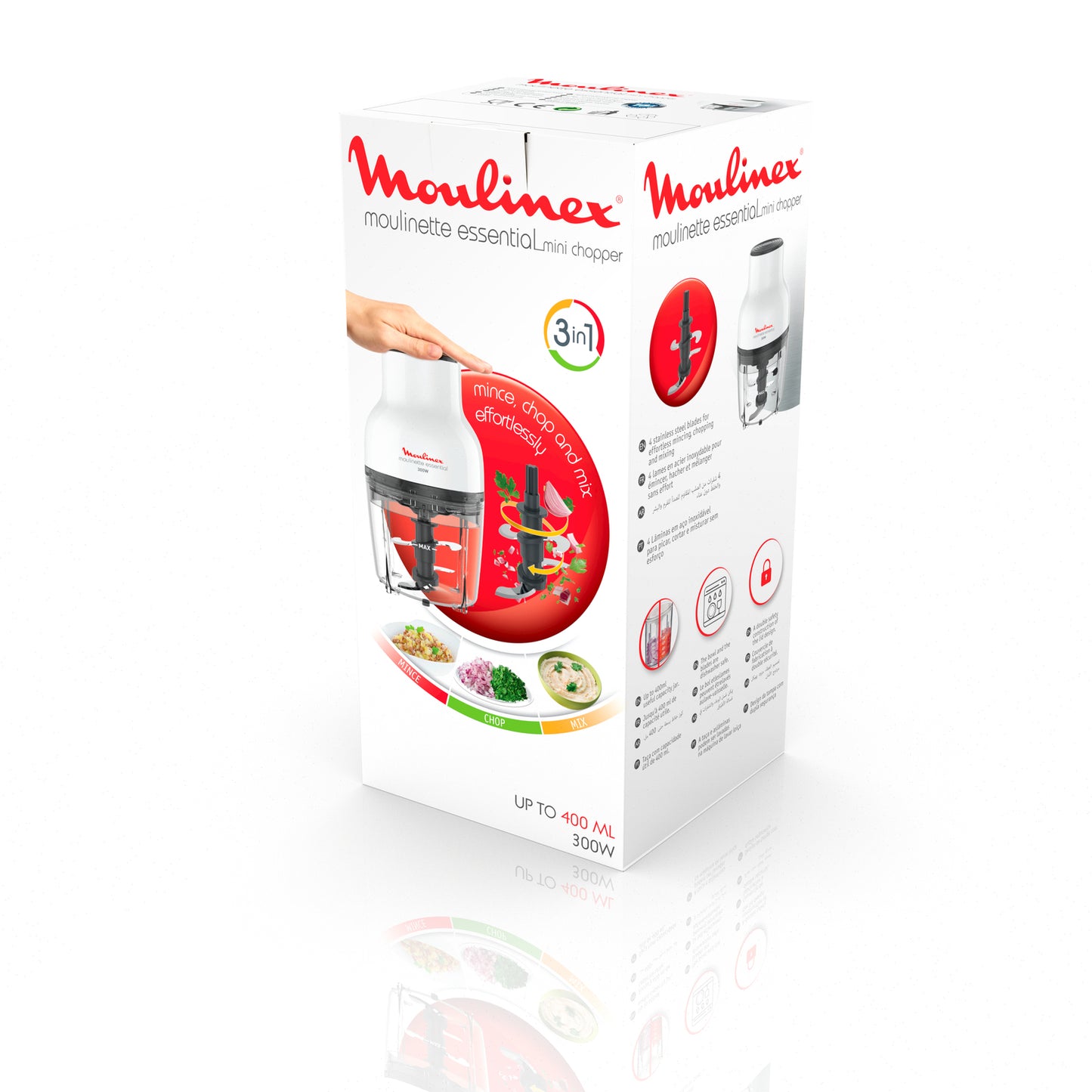 Moulinex DJ5201 hachoir électrique 0,4 L 300 W Blanc