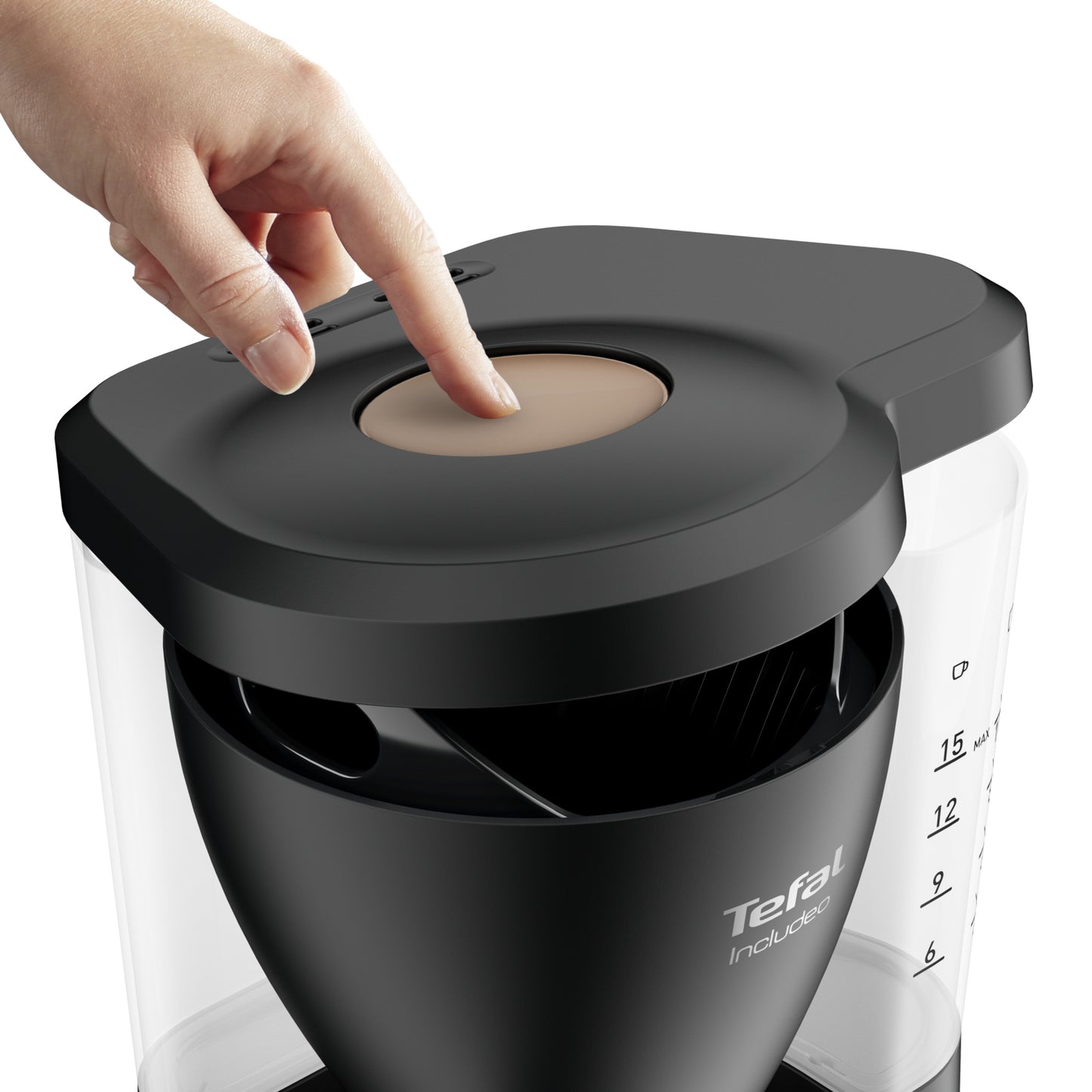 Tefal Includeo CM5338 Semi-automatique Machine à café filtre