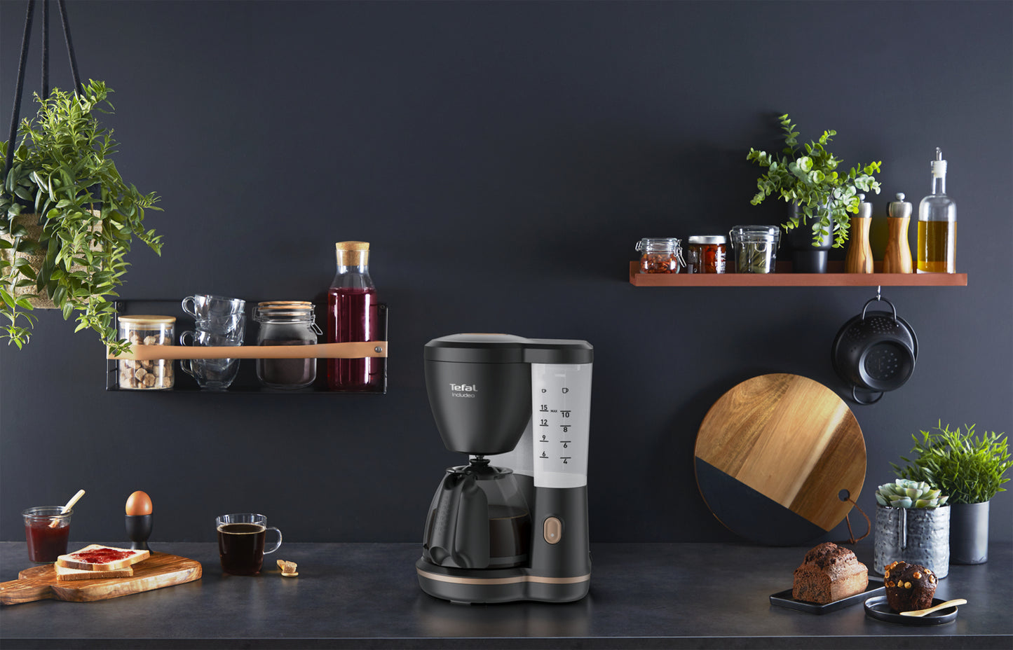 Tefal Includeo CM5338 Semi-automatique Machine à café filtre