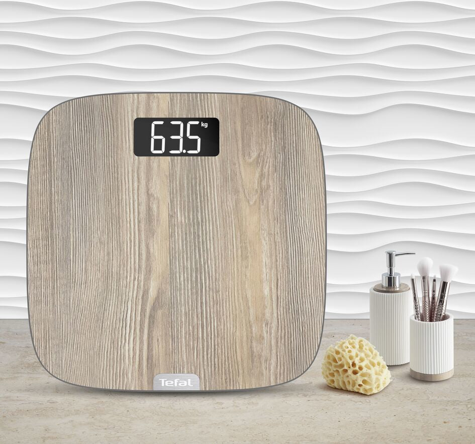 Tefal Origin PP1600 Ovale Bois Pèse-personne électronique