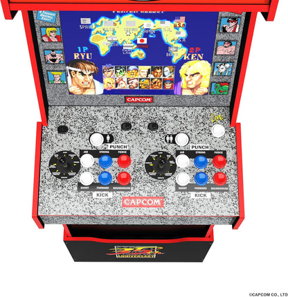 Arcade1Up STREET FIGHTER LEGACY 14 GAMES Wifi ENABLED ARCADE MACHINE