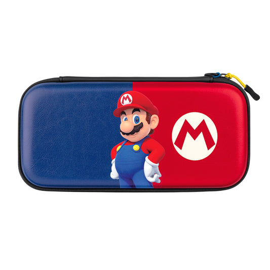 PDP Slim Deluxe: Power Pose Mario Boîtier robuste Nintendo Bleu, Rouge