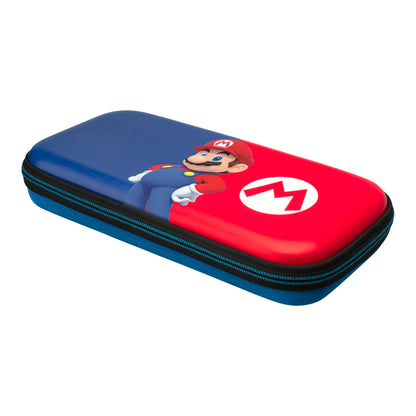 PDP Slim Deluxe: Power Pose Mario Boîtier robuste Nintendo Bleu, Rouge