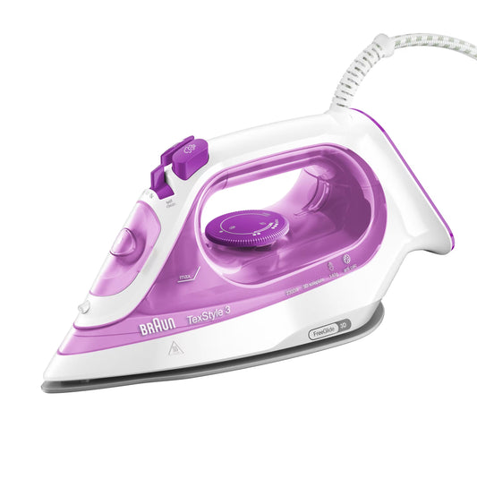 Braun TexStyle 3 SI3030PU Fer à vapeur Semelle en céramique 2300 W Rose