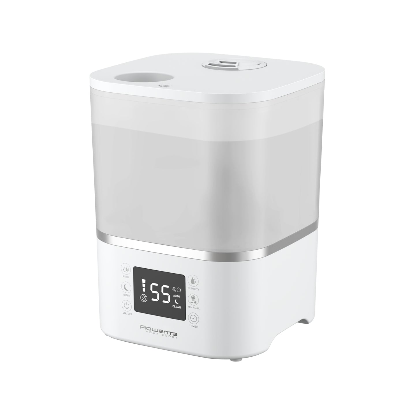 Rowenta Aqua Boost HU4020 humidificateur Ultrasonic 2,5 L Blanc, Argent 115 W
