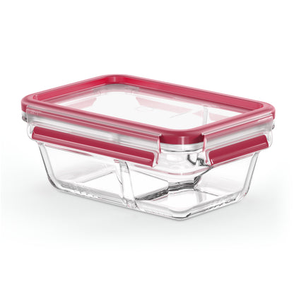 Tefal MasterSeal N10407 Rectangulaire Boîte 0,8 L Transparent, Rouge 1 pièce(s)